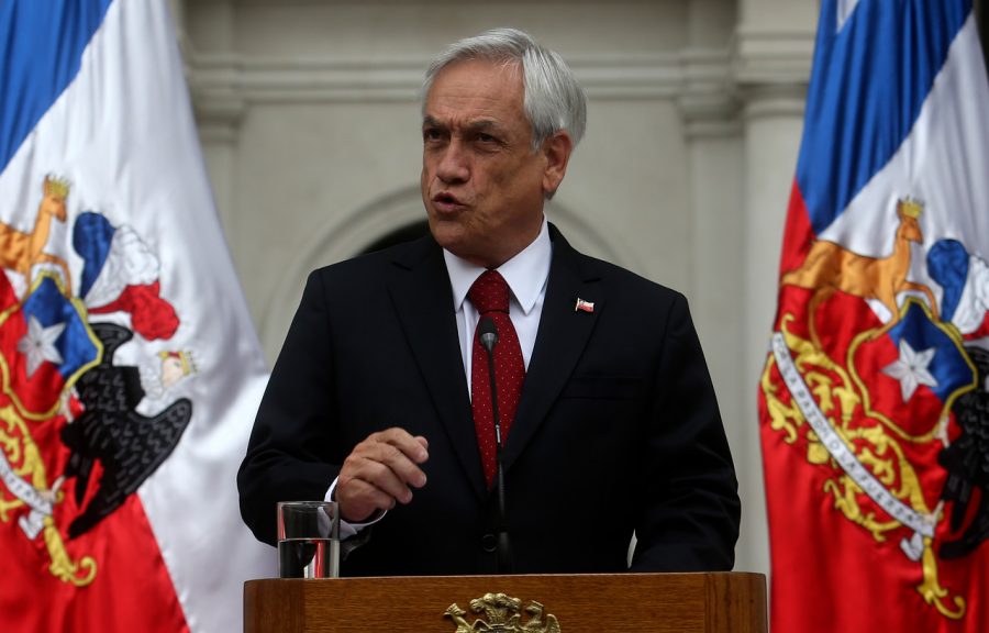 Presidente Sebastián Piñera entrega su respaldo a Andrés Chadwick