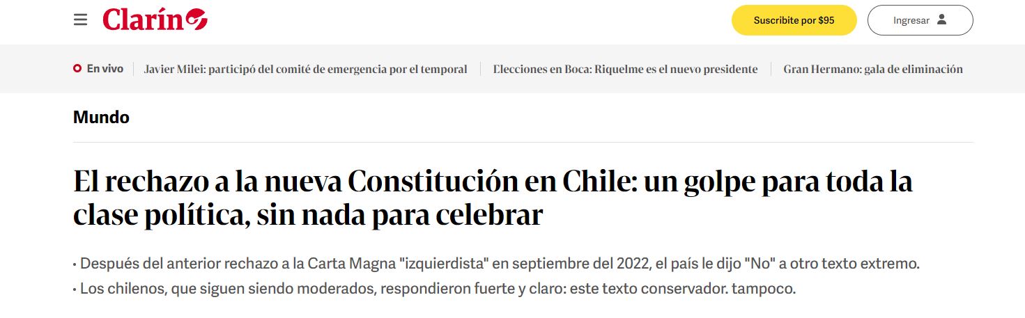 “chile Frena El Avance De La Ultraderecha” Y Se Queda Con La