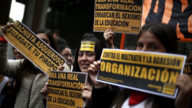 Las Imponentes Postales De La Marcha Contra La Violencia Machista